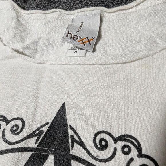 Women's Black and White Pentagram Pentacle T-shirt - Picture 3 of 4